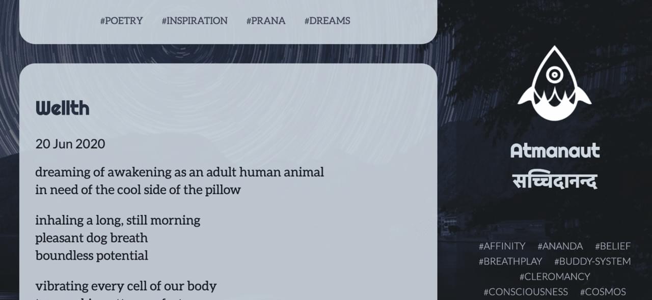 Atmanaut.me blog screenshot