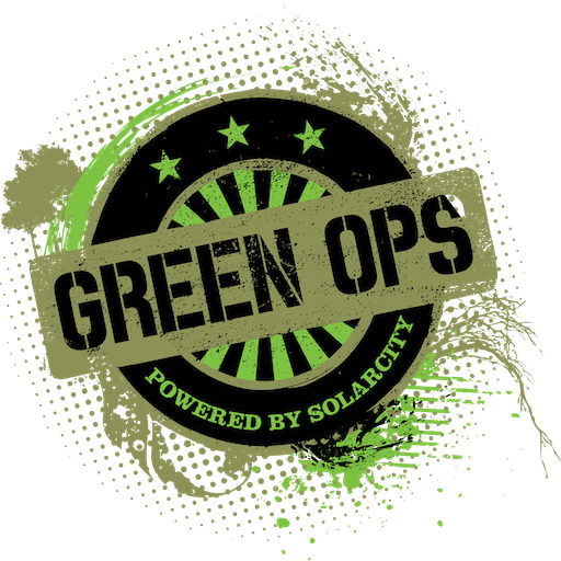GreenOps logo in revolutionary aesthetic
